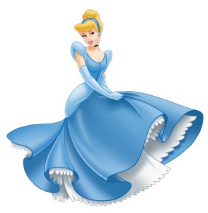 Princess Cinderella in Blue Dress