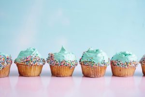party cupcakes with sprinkles | image source: pixabay.com