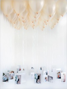 balloons hanging from ceiling